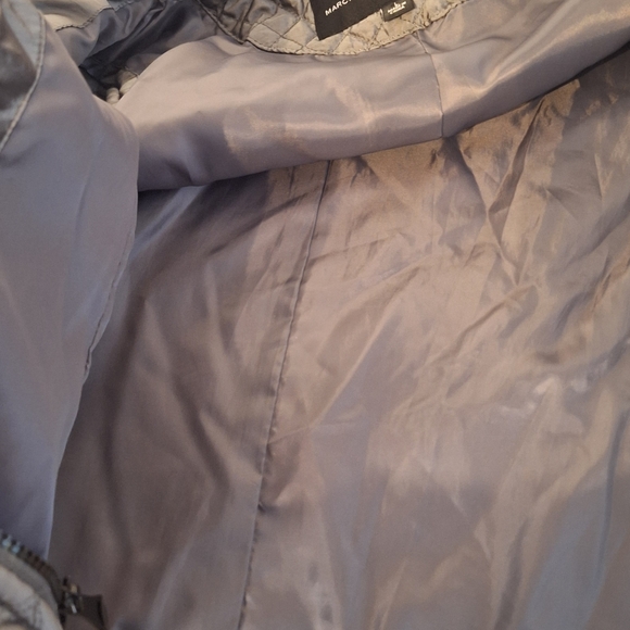 NWOT MARC NEW YORK Womens  Metallic Gray Quilted Vest Size Large - Picture 4 of 4